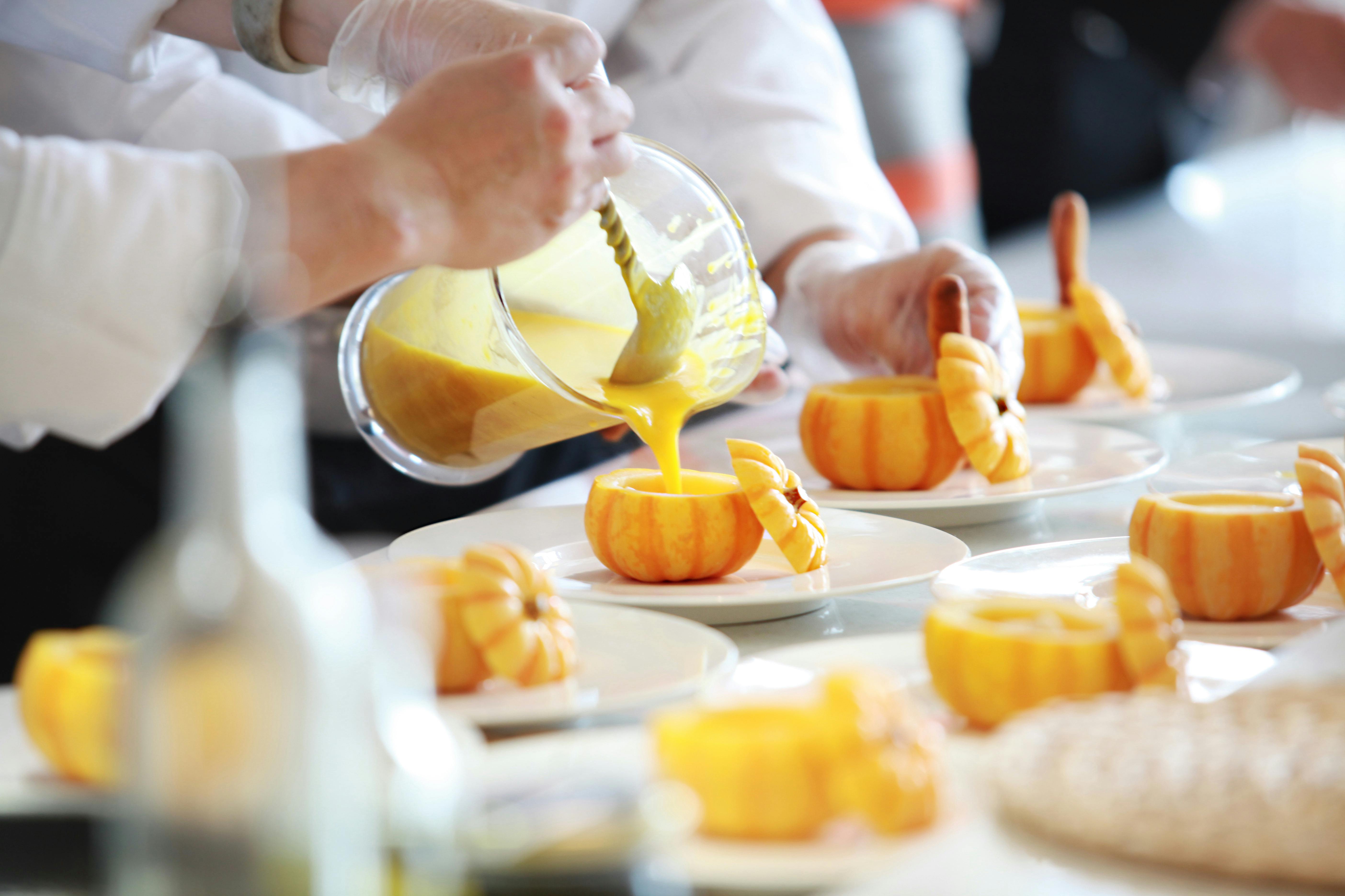 Creative dessert option featured in the Gastranomy Luxe catering menu